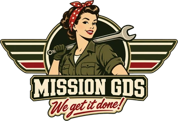 Mission GDS pin-up logo